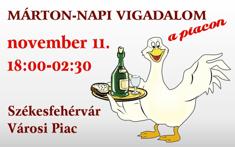 Márton-napi vigadalom lesz a Városi Piacon november 11-én