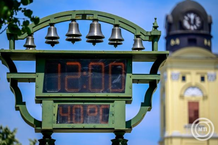 Hőség - Meteorológia: megdőlt az országos és a fővárosi hőmérsékleti rekord is kedden