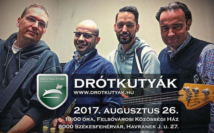 Drótkutyák koncert lesz szombaton a Felsővárosi Közösségi Házban