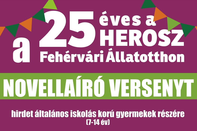 Irodalmi pályázatot hirdet a Herosz fehérvári állatotthona