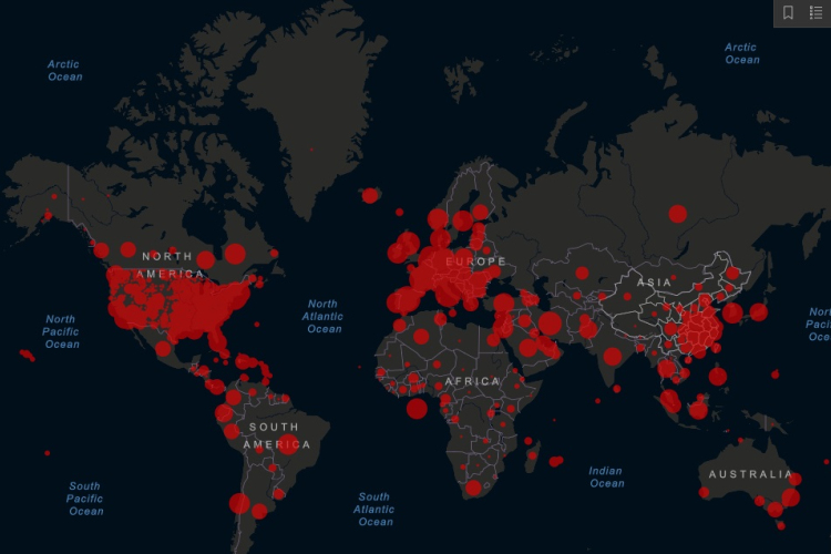 Itt a koronavírus-járvány világtérképe!